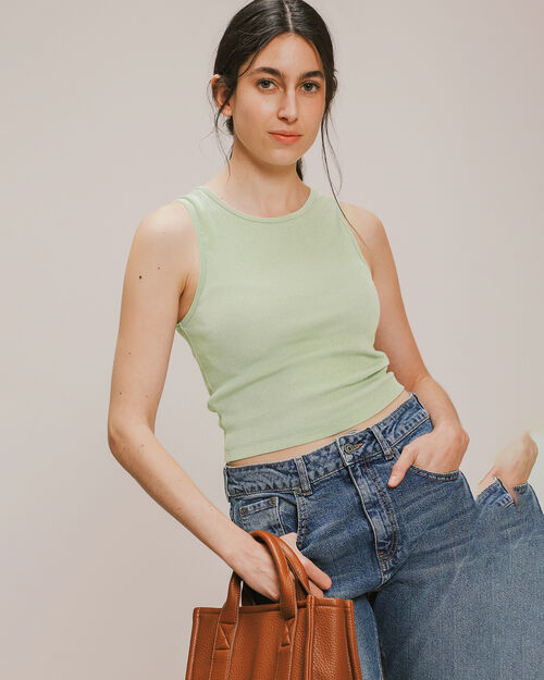 Tank Top Rib Verde